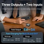 Vention FHF Power Bank 10000mAh 35W με Θύρα USB-C Power Delivery Γκρι FHFN0 - Image 4