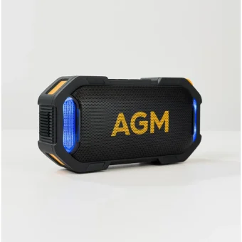 AGM Αδιάβροχο Ηχείο Bluetooth 8W Μαύρο AGM_MagRock