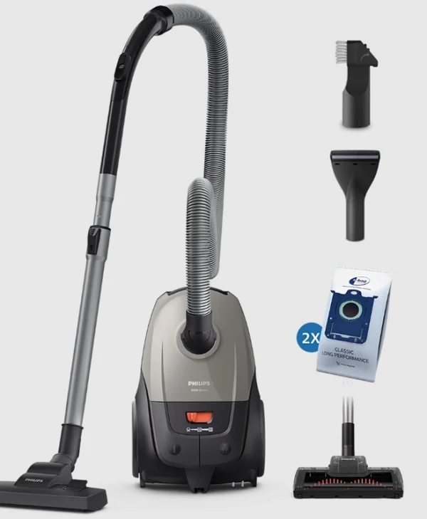 Philips XD2152/12 Ηλεκτρική Σκούπα 800W με Σακούλα 3lt Γκρι