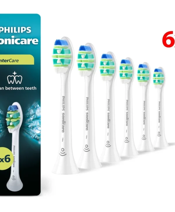 Original Philips Sonicare Intercare Hx9006/87 Toothbrush Head Medium Soft Bristles 6 Pcs Cleaning Hard-to-reach Areas HX9006/87