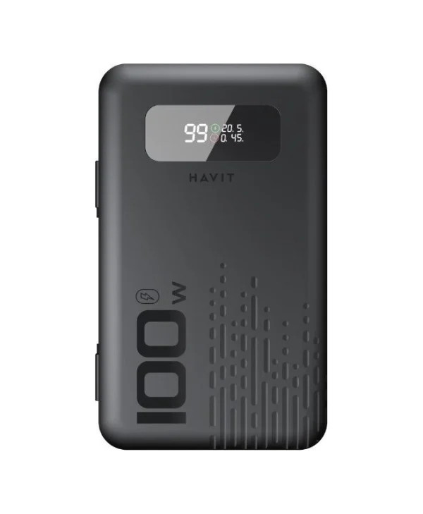 Havit Power Bank 20000mAh 100W Μαύρο PB5212