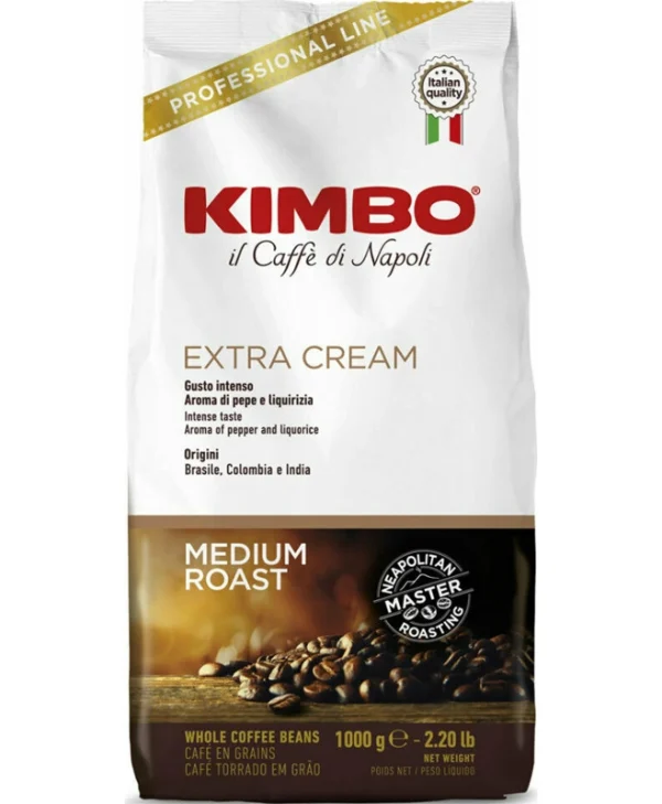 Kimbo Καφές Espresso Extra Cream σε Κόκκους Μέτρια 1kg 014003