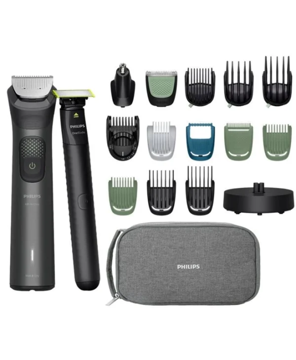 Philips Oneblade Oneblade Σετ Επαναφορτιζόμενης Κουρευτικής Μηχανής Γκρι MG9556/15