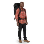 Osprey Kestrel 68 Ορειβατικό Σακίδιο 68lt Αδιάβροχο Μαύρο Expedition OS3010/1/L/XL - Image 4