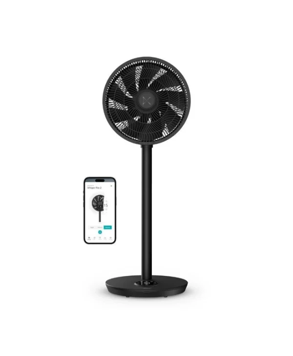 Duux Whisper Flex 2 Ανεμιστήρας Ορθοστάτης 21.5W Μαύρος DXCF70
