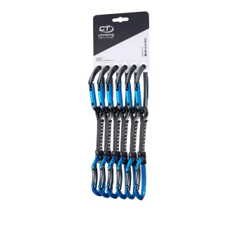 Climbing Technology Skylotec Lime B Set Dy 12 Cm 6-pack Quickdraws Anthracite Blue 438683