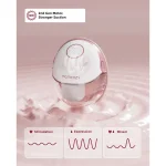 Momcozy Pump Ηλεκτρικό Διπλό Θήλαστρο Κόκκινο 180ml BP324-NR71BA-A - Image 3