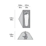 MSR Elixir 1 Σκηνή Camping Ορειβασίας Πράσινη 3 Εποχών Αδιάβροχη 1500mm 694784 - Image 12