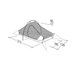 Robens Chaser 2 LW Σκηνή Camping Τούνελ Ορειβασίας Λευκή 3 Εποχών για 2 Άτομα Αδιάβροχη 2000mm 225x165x95εκ. 697385 - Image 12