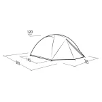 Robens Lodge 3 Exp Χειμερινή Σκηνή Camping Igloo Ορειβασίας Πράσινη για 3 Άτομα Αδιάβροχη 5000mm 120εκ. 619309 - Image 9