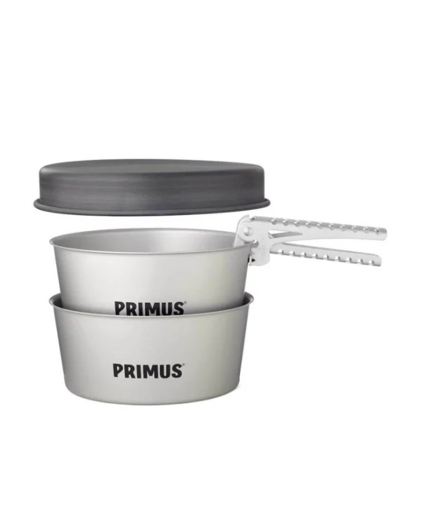 Primus Essential Pot Set Κατσαρόλα για Camping Ασημί 1.3lt 3τμχ 17456