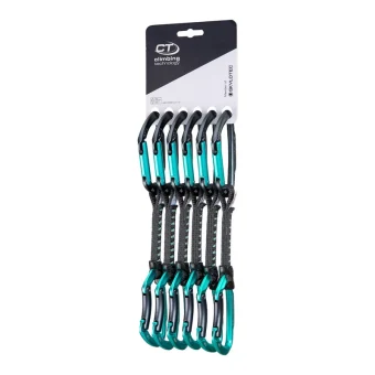 Climbing Technology Skylotec Lime Set Dy 12 Cm 6-pack Climbing Quickdraws Anthracite Blue Marine 447629
