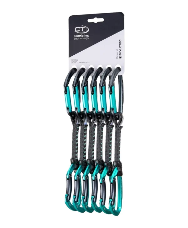 Climbing Technology Skylotec Lime Set Dy 12 Cm 6-pack Climbing Quickdraws Anthracite Blue Marine 447629