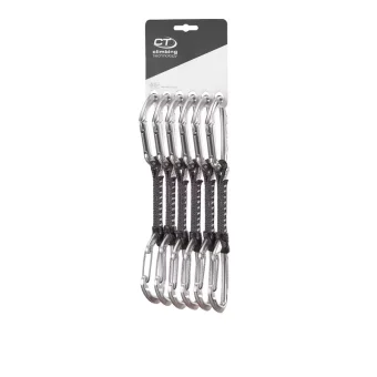 Climbing Technology Skylotec Lime Set M-ul 12 Cm 6-pack Climbing Quickdraws Silver 553700
