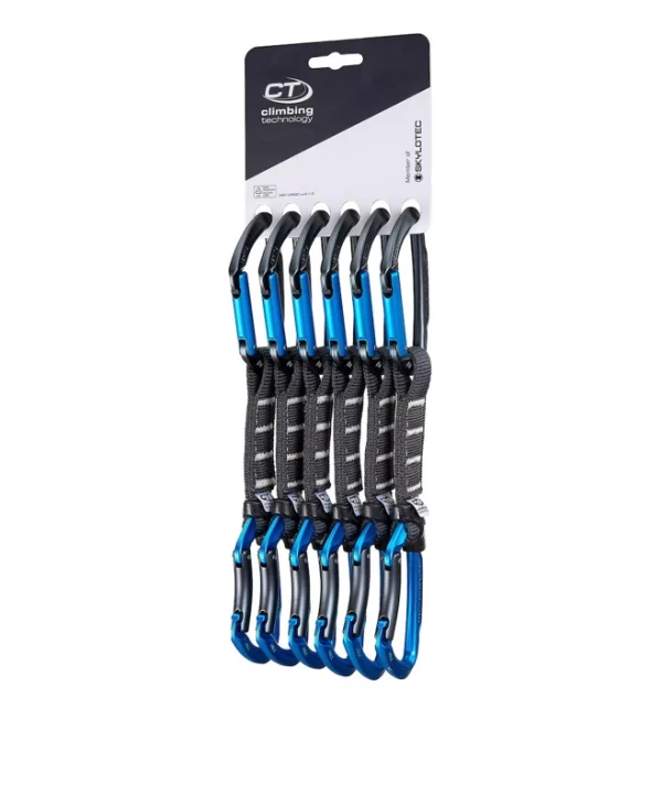 Climbing Technology Skylotec Lime B Set Pro Ny 12 Cm 6-pack Quickdraws Ant Bl 440620