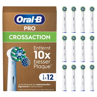 Oral-B Pro CrossAction Ανταλλακτικές Κεφαλές για Ηλεκτρική Οδοντόβουρτσα 12τμχ 8006540859827