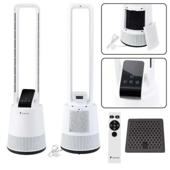 Lean Toys Ανεμιστήρας Χωρίς Πτερύγια 45W με Τηλεχειριστήριο Λευκός 26652