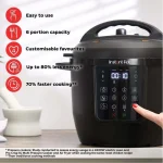 Instant Pot 81-112-2000-01-EU Πολυμάγειρας 1000W με Χωρητικότητα 5.7lt Μαύρος 1269996 - Image 8