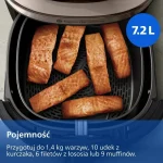 Philips Ovi Air Fryer 7.2lt Μαύρο NA547/07 - Image 5
