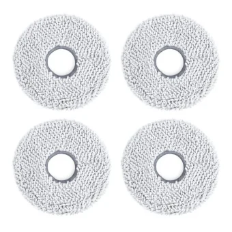 Ecovacs Set 4 Washable Mop Refills Ecovacs Dwp020022 Compatible Ecovacs Deebot T50 T50 Max T30c White Multicolor DWP020022