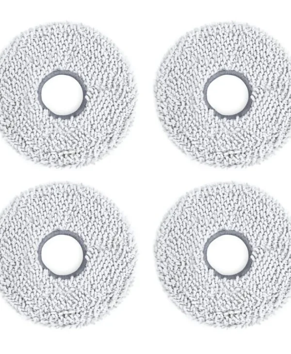 Ecovacs Set 4 Washable Mop Refills Ecovacs Dwp020022 Compatible Ecovacs Deebot T50 T50 Max T30c White Multicolor DWP020022