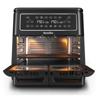 Breville Air Fryer με Διπλό Αποσπώμενο Κάδο 11lt Μαύρο 2085267 VDF130X