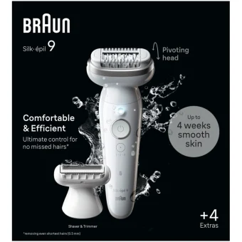 Braun Silk-épil 9 Αποτριχωτική Μηχανή Epilator για το Σώμα 80743179 O7500435225212