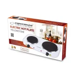 Esperanza Ekh0014w Επιτραπέζια Εστία Εμαγιέ Διπλή Λευκή EKH014W - Image 2