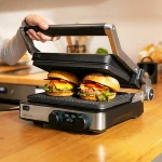 Cecotec Rock’n Grill Dual Επιτραπέζια Ηλεκτρική Ψησταριά Αυλακωτής Πλάκας 2000W με Καπάκι και Ρυθμιζόμενο Θερμοστάτη 3099 - Image 3