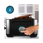 Cecotec Cheese&grill 16000 Inox Mixgrill Επιτραπέζια Ηλεκτρική Ψησταριά Raclette Λείας και Αυλακωτής Πλάκας 1400W Ανοξείδωτη με Ρυθμιζόμενο Θερμοστάτη 22x20εκ. 3225 - Image 5
