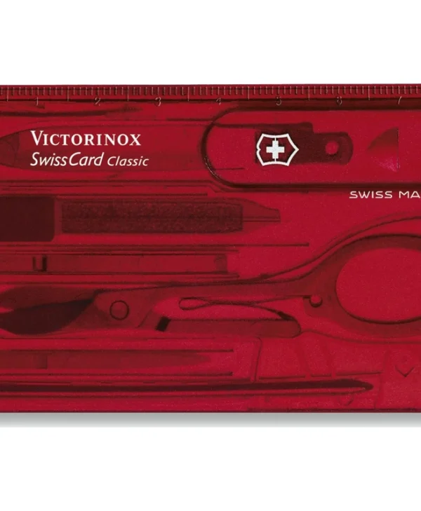 Victorinox Classic Swisscard Κάρτα Πολυεργαλείο Κόκκινη σε Θήκη V-0.71 00.T
