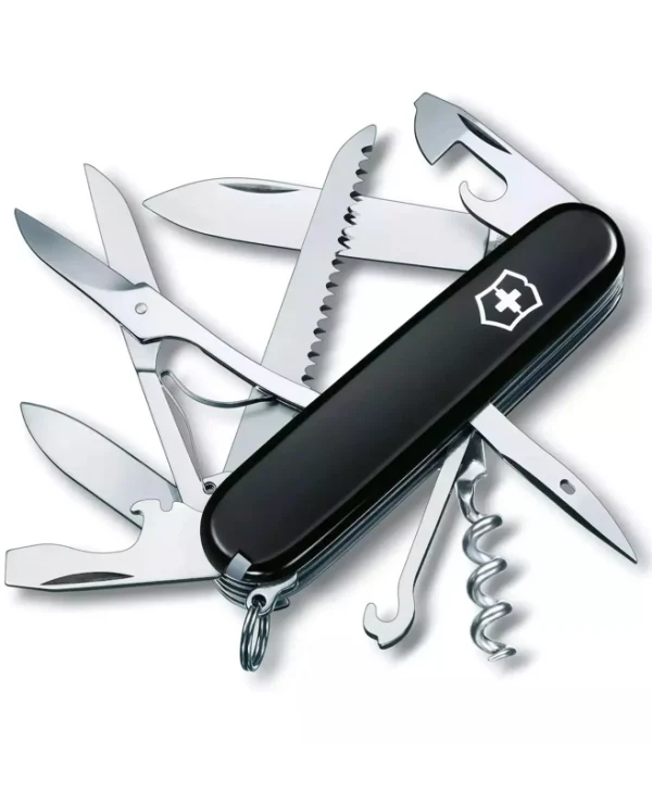 Victorinox Huntsman Ελβετικός Σουγιάς Μαύρος 1.37 13.3 B1