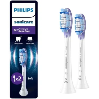 Philips Premium Gum Tips Ανταλλακτικές Κεφαλές για Ηλεκτρική Οδοντόβουρτσα HX9052/87 2τμχ