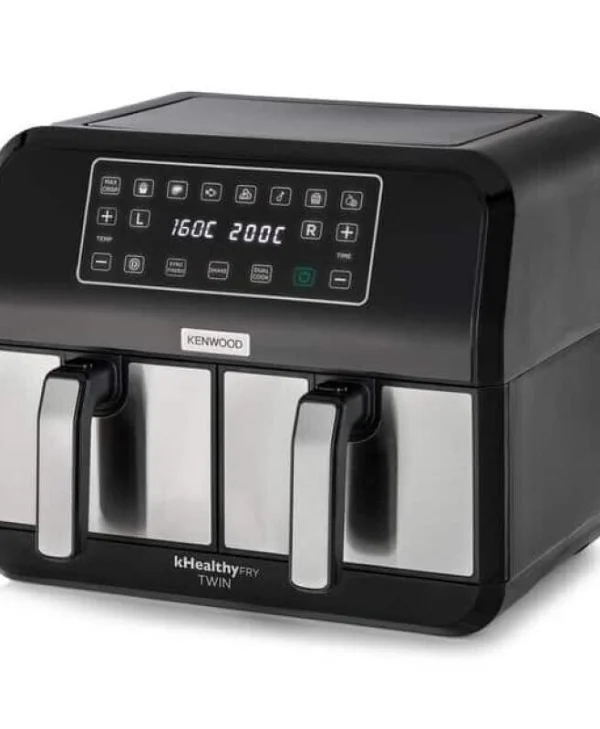 Kenwood Air Fryer με Διπλό Αποσπώμενο Κάδο 8lt Μαύρο HFM20.000MB