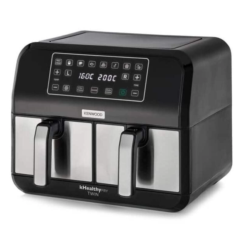 1 Kenwood Air Fryer με Διπλό Αποσπώμενο Κάδο 8lt Μαύρο HFM20.000MB - Image 1