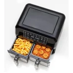 Kenwood Air Fryer με Διπλό Αποσπώμενο Κάδο 8lt Μαύρο HFM20.000MB - Image 2