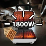 Adler Βαφλιέρα για Ορθογώνιες Βάφλες 2 Θέσεων 1200W MS 3091 - Image 12