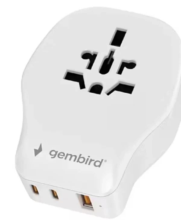 Gembird Αντάπτορας Πρίζας από Universal σε Universal TPA-1A2C20-02-W