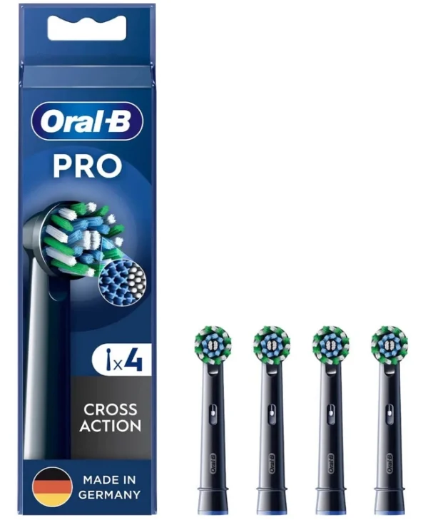 Oral-B Cross Black Ανταλλακτικές Κεφαλές για Ηλεκτρική Οδοντόβουρτσα 4τμχ 860236