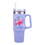 Paladone Handled Tumbler Θερμός Ανοξείδωτο 900ml Μωβ με Καλαμάκι και Λαβή PP14948MCF - Image 3