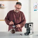 Black & Decker Μηχανή Espresso 1350W Πίεσης 20bar Μαύρη ES9200090B - Image 8