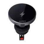 Aukey Βάση Κινητού Αυτοκινήτου με Μαγνήτη και Ασύρματη Φόρτιση Μαύρη 157021 - Image 2