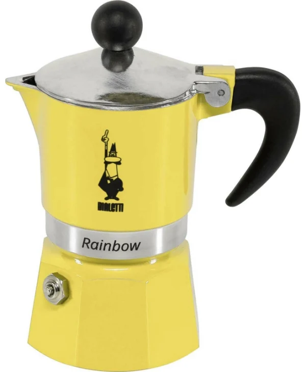 Bialetti Rainbow Μπρίκι Espresso 1cups Κίτρινο 4981