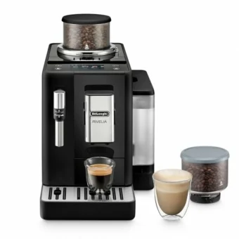 De'Longhi Rivelia Onyx Αυτόματη Μηχανή Espresso 1450W Πίεσης 19bar με Μύλο Άλεσης Μαύρη EXAM440.35.B