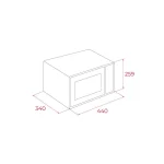 Teka Φούρνος Μικροκυμάτων με Grill 20lt Λευκός 112270003 - Image 5