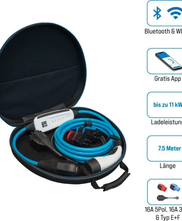 Nrgkick 16A Set Optimal Φορητός Σταθμός Φόρτισης 11kW με Ενσωματωμένο Καλώδιο Type 2 17701093