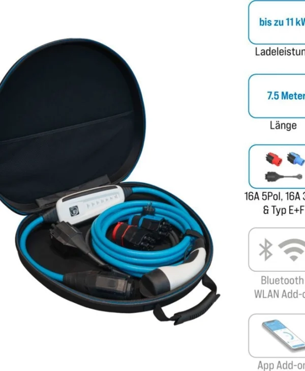 Nrgkick 16A Light Set Optimal Φορητός Σταθμός Φόρτισης 11kW με Ενσωματωμένο Καλώδιο Type 2 87701093
