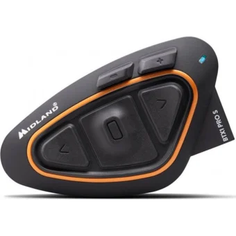 Midland BTX1 Pro S Ενδοεπικοινωνία Μονή για Κράνος Μηχανής με Bluetooth BTX1 PRO S-SINGLE