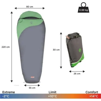 Coleman Sleeping Bag Μονό Biker 2000009574