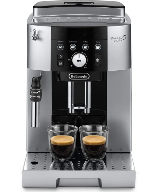 De'Longhi Magnifica S Smart Αυτόματη Μηχανή Espresso 1450W Πίεσης 15bar με Μύλο Άλεσης Ασημί ECAM250.23.SB
